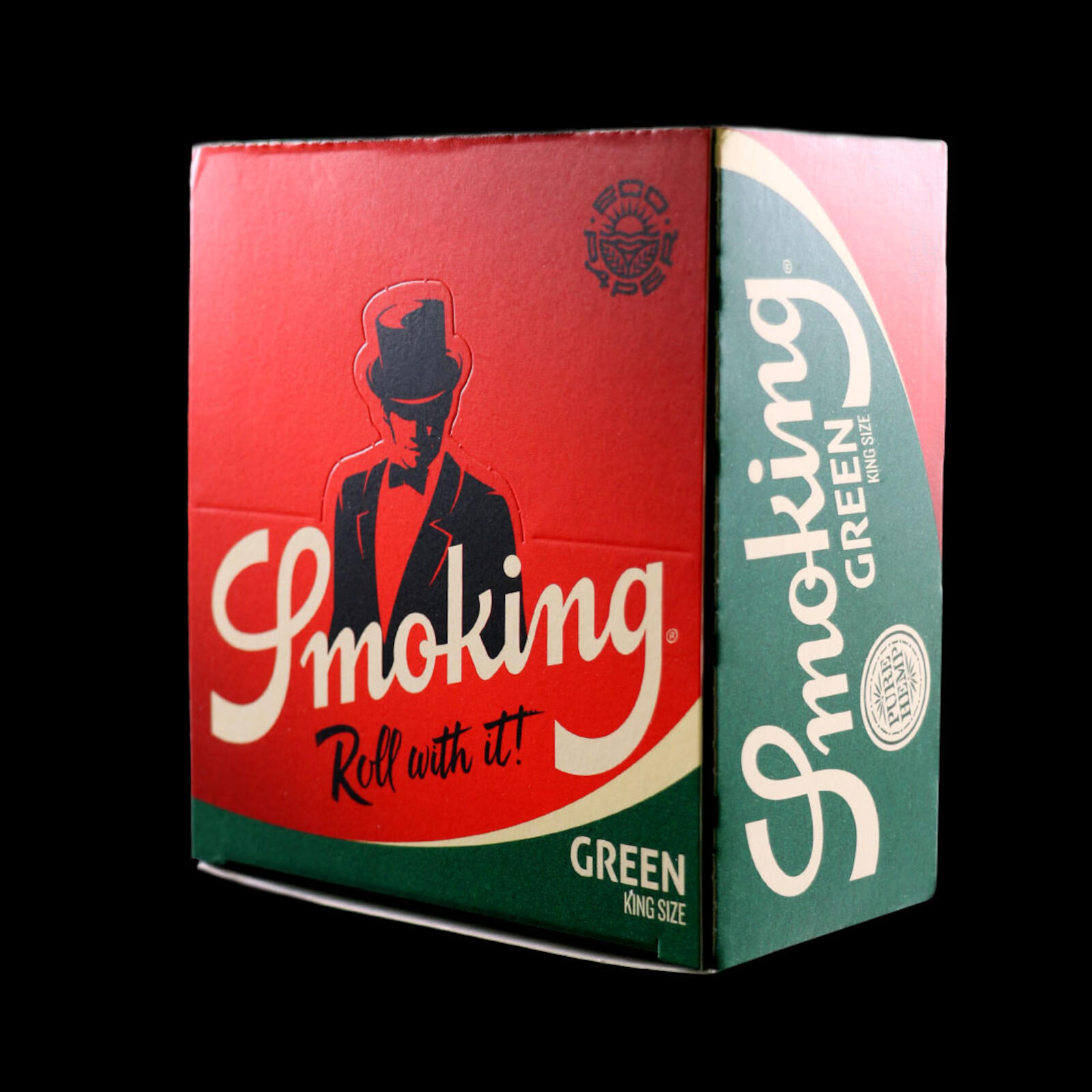 BOX with 50 pcs Green King Size Papers | Smoking