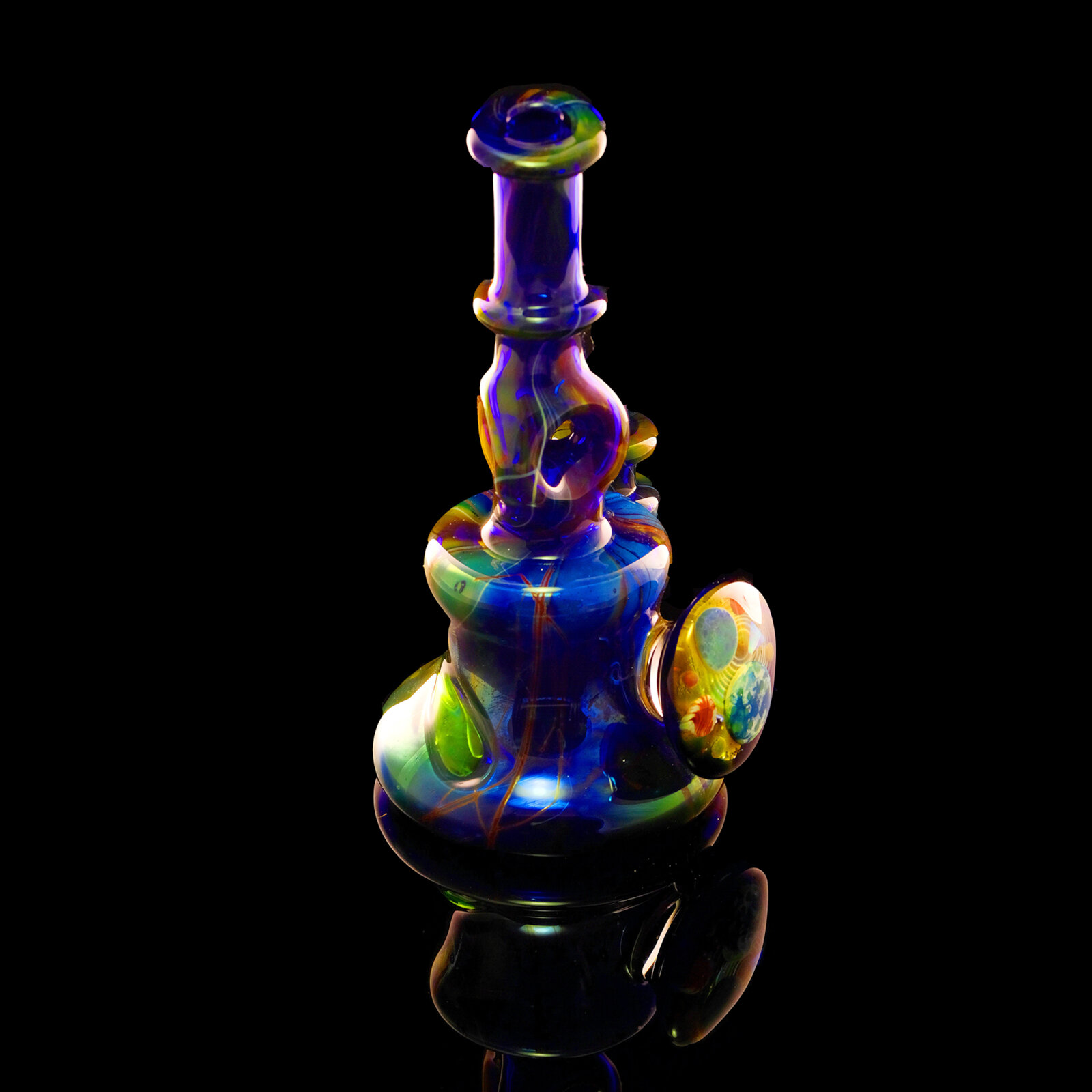 Triple Colour Water Spinner with Cabochon