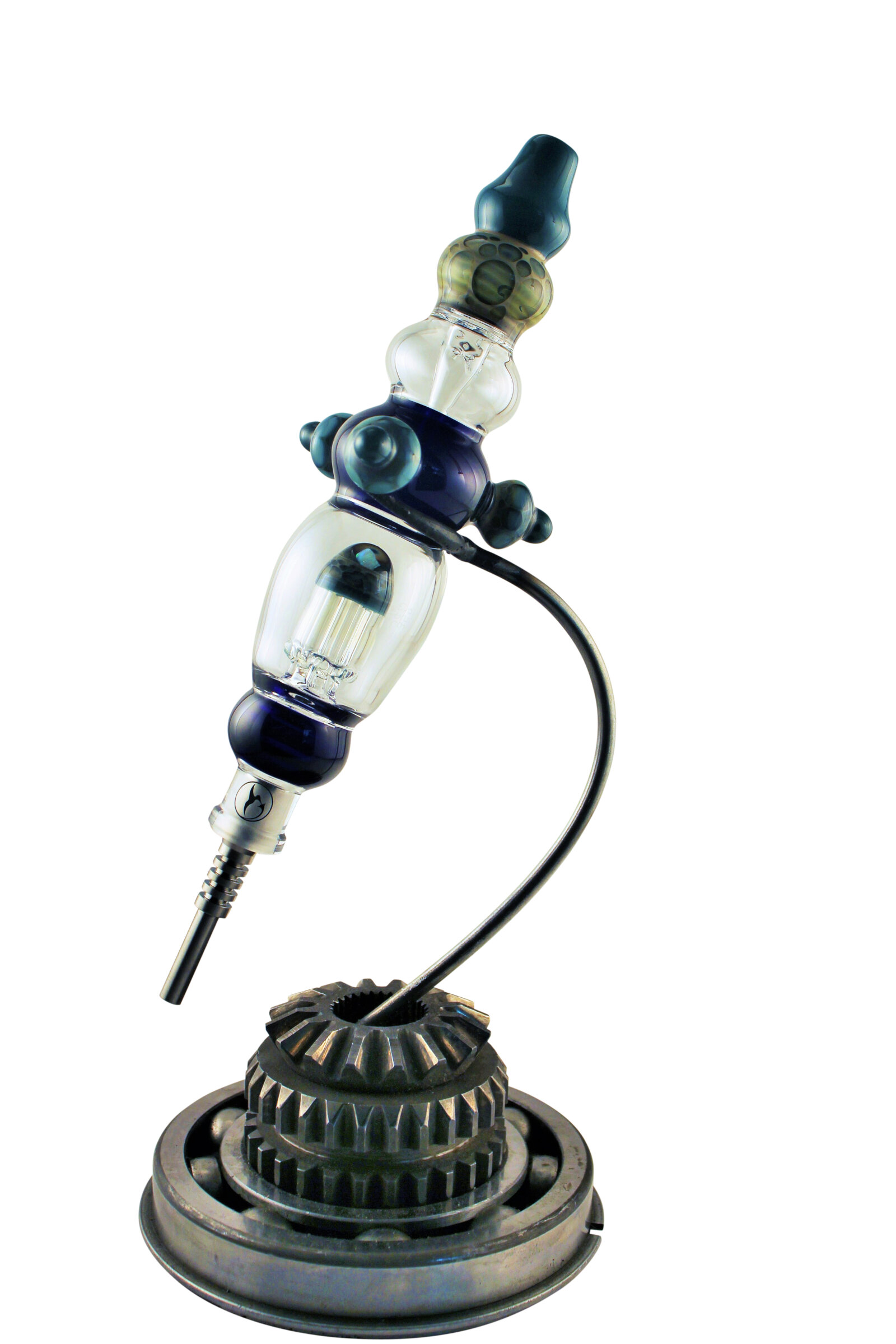 Nectar Collector | XXL Nektar-Kollektor | Cobalt Aqua mit massivem Standfuss