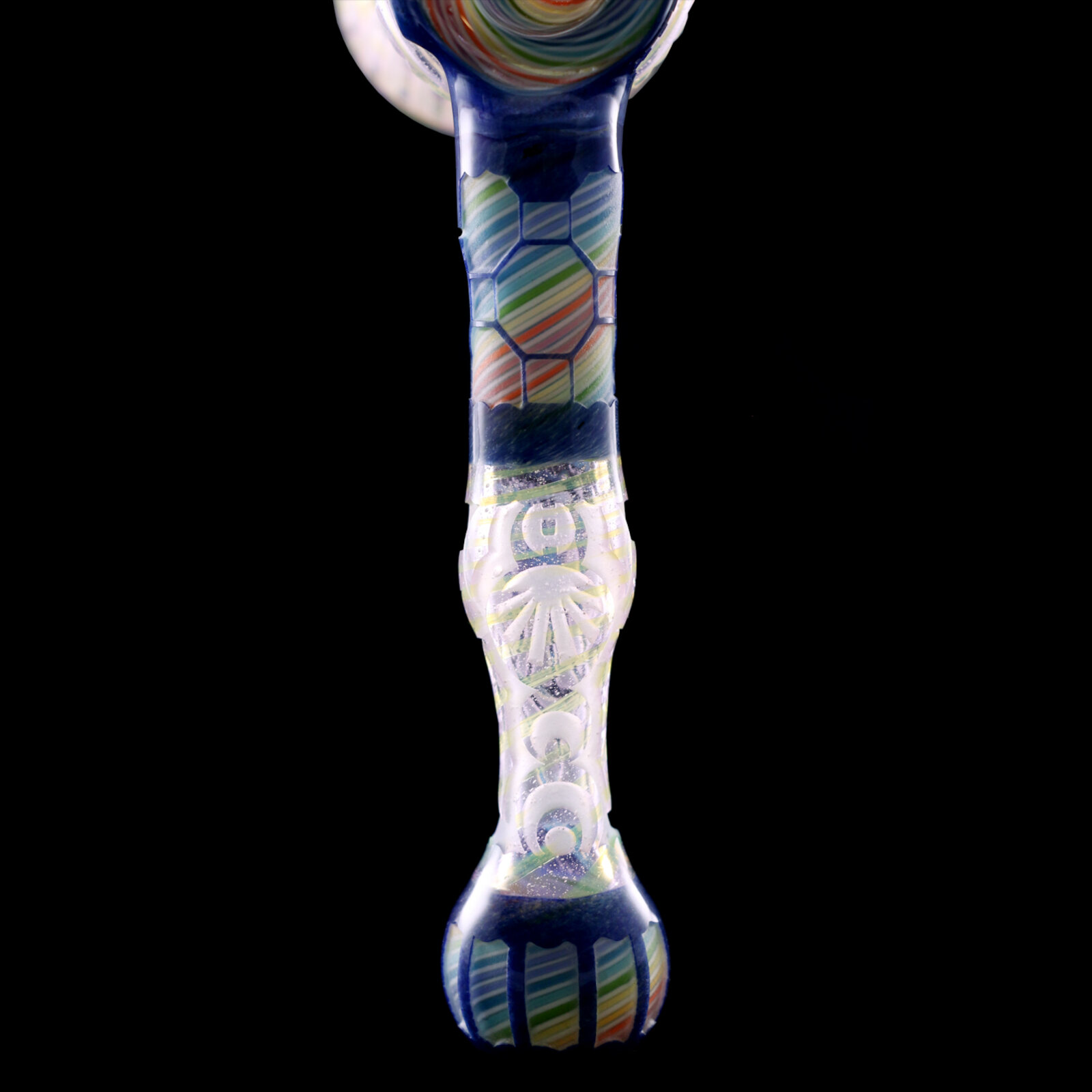 Sandblasted Rainbow Hammer Bubbler