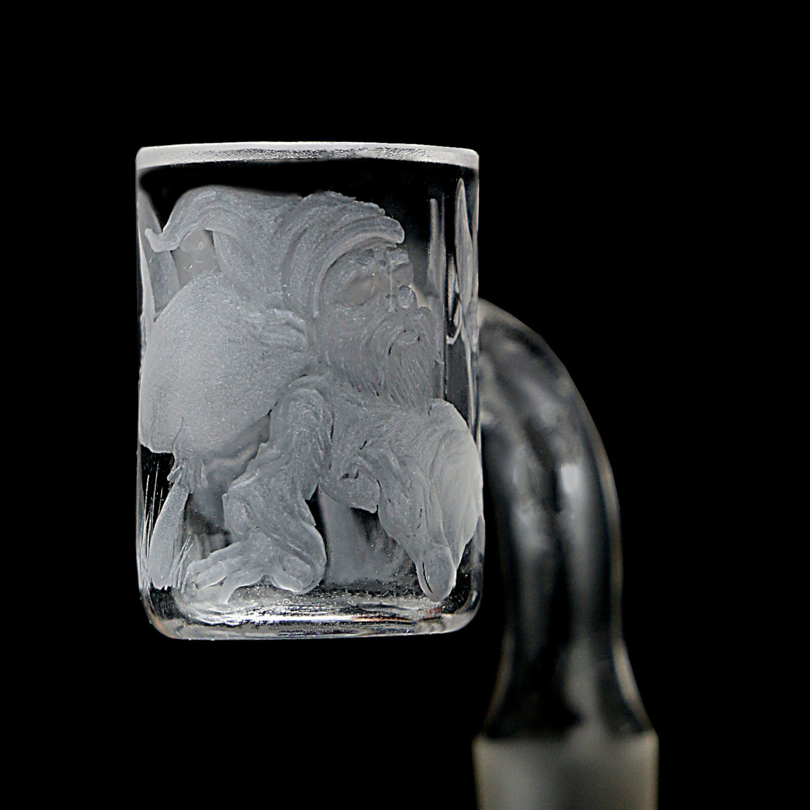 The Resting Dwarf | Hand Engraved Quartz Banger