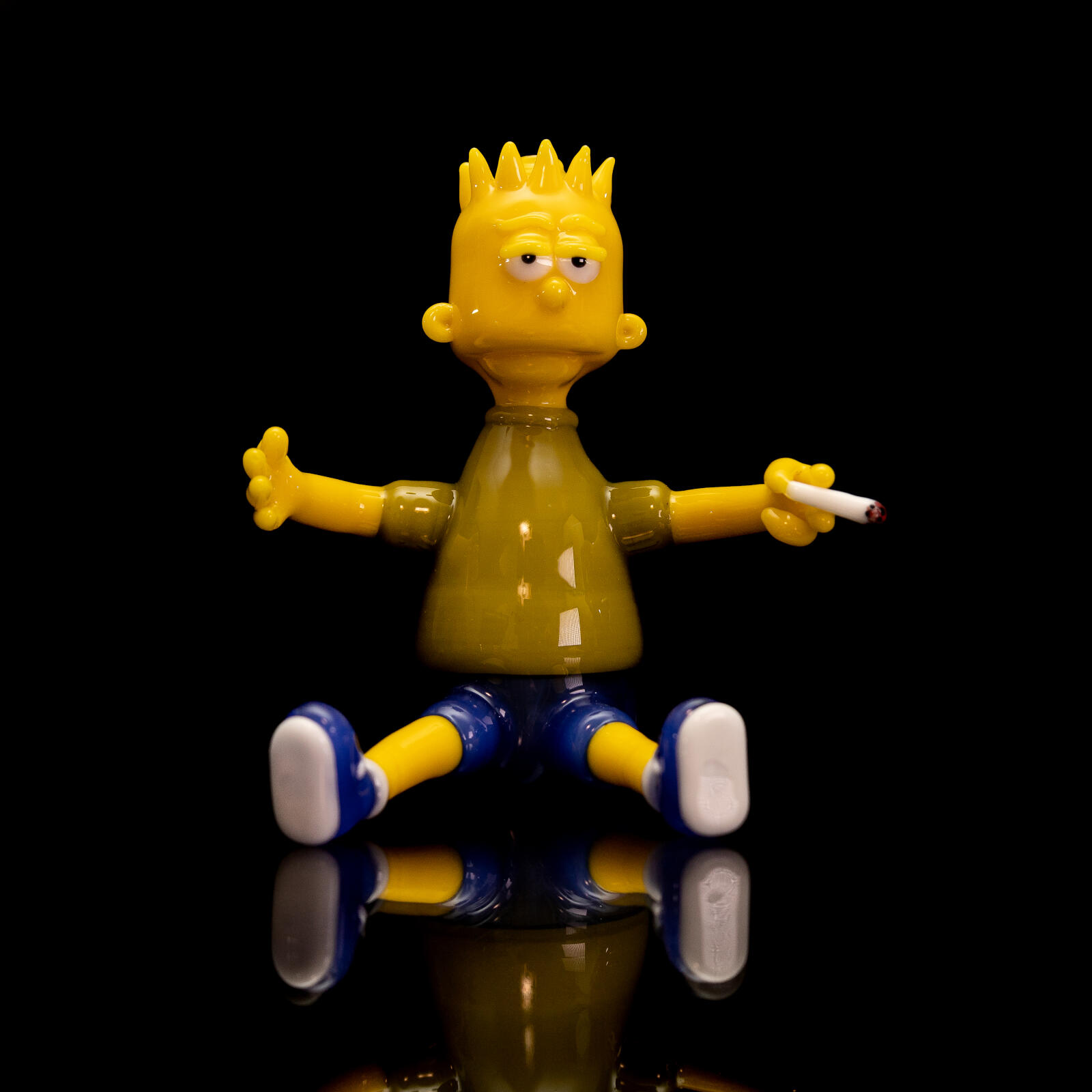 Bart Simpson Dab Rig mit Joint und Carb Cap Bart Simpson Dab Rig mit Joint und Carb Cap