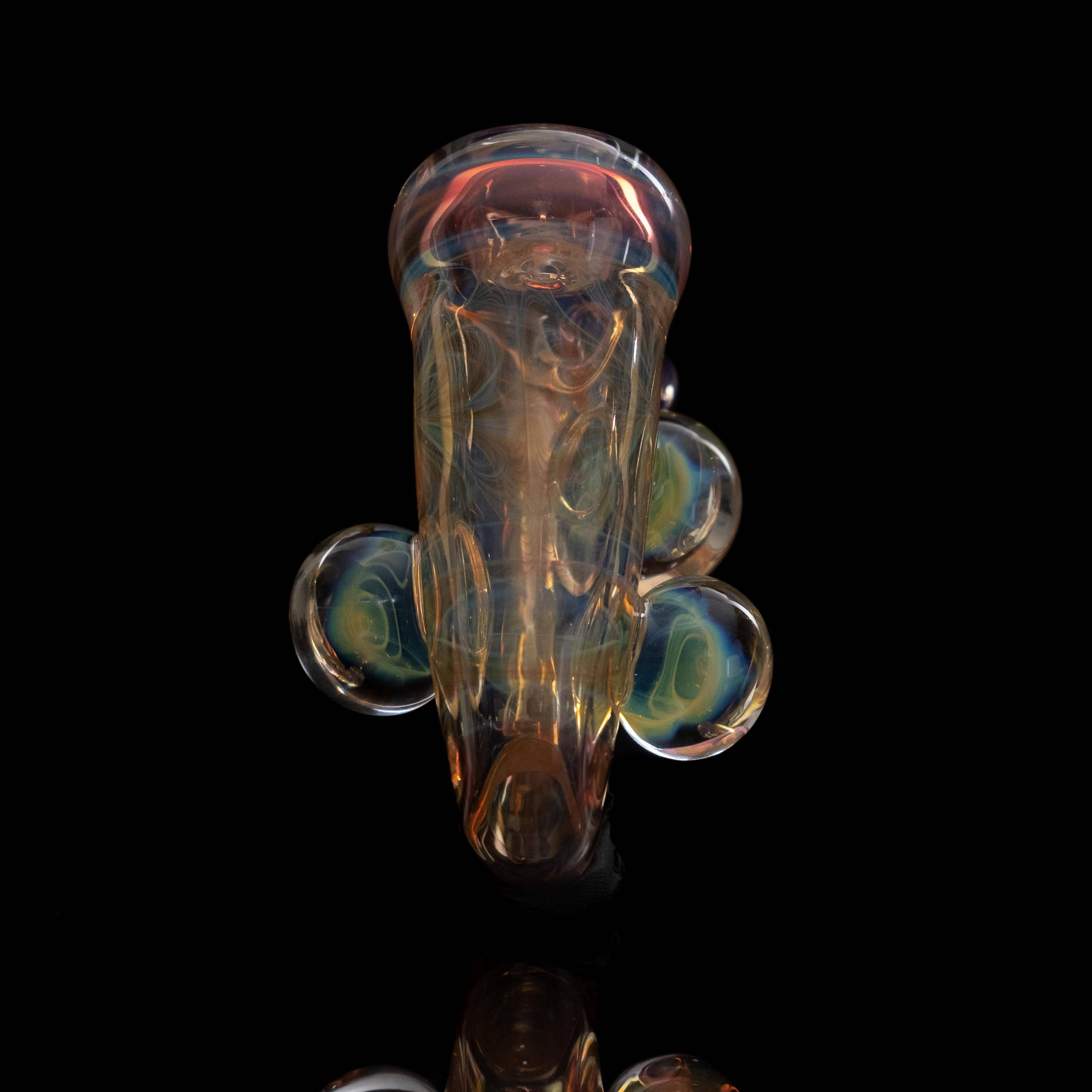 Fumed Sherlock Pipe with Marbles