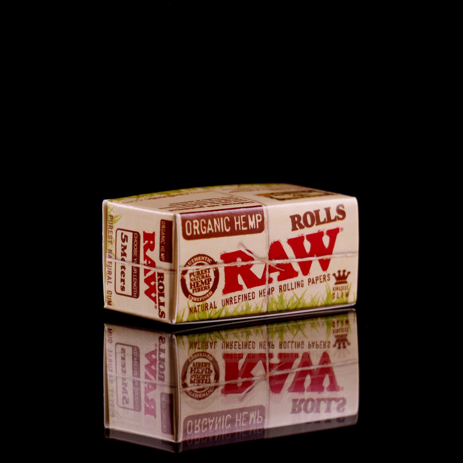 BOX with 24 pcs. Organic Hemp King Size Slim Rolls