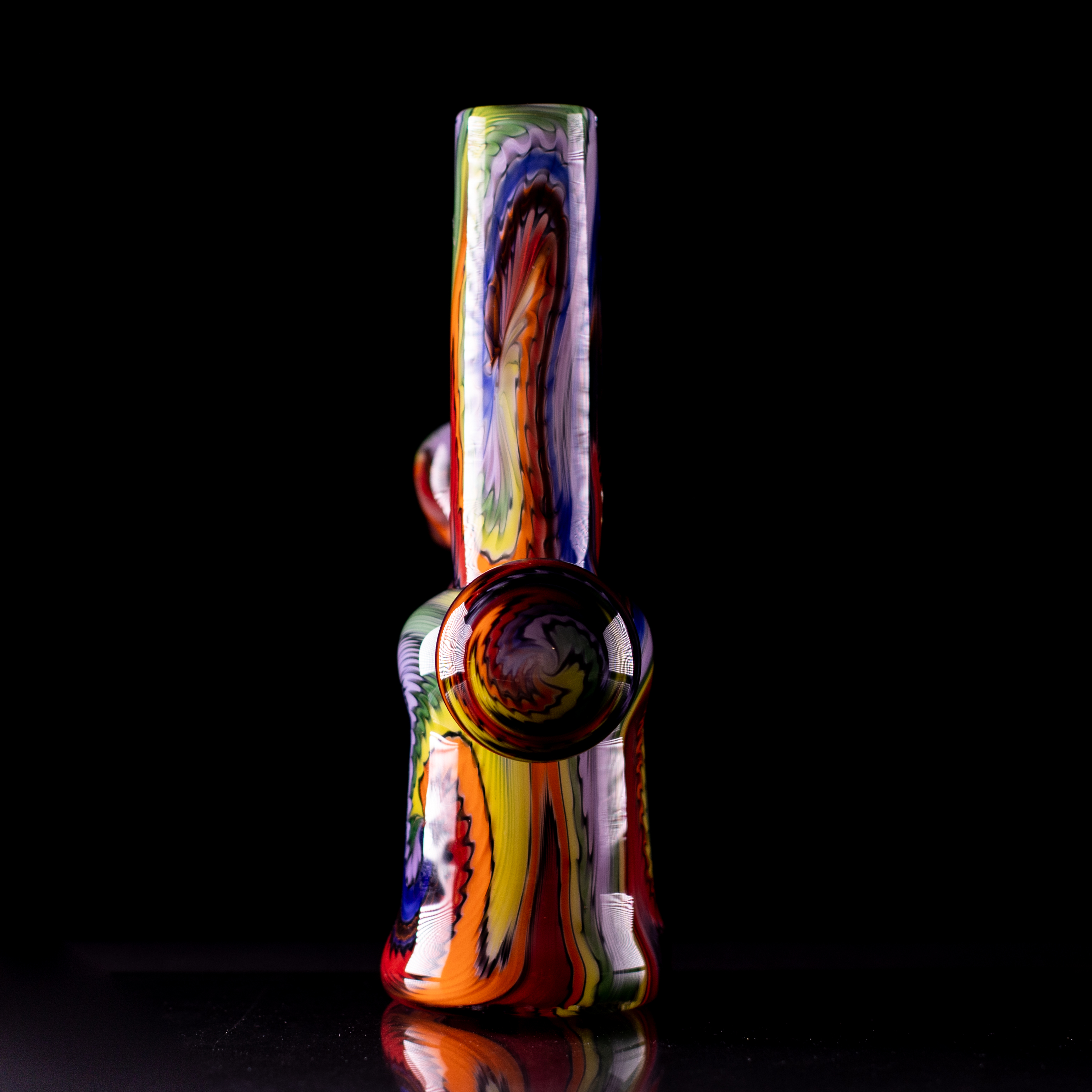 14mm Rainbow Heady Tube with Downstem and Bowl
