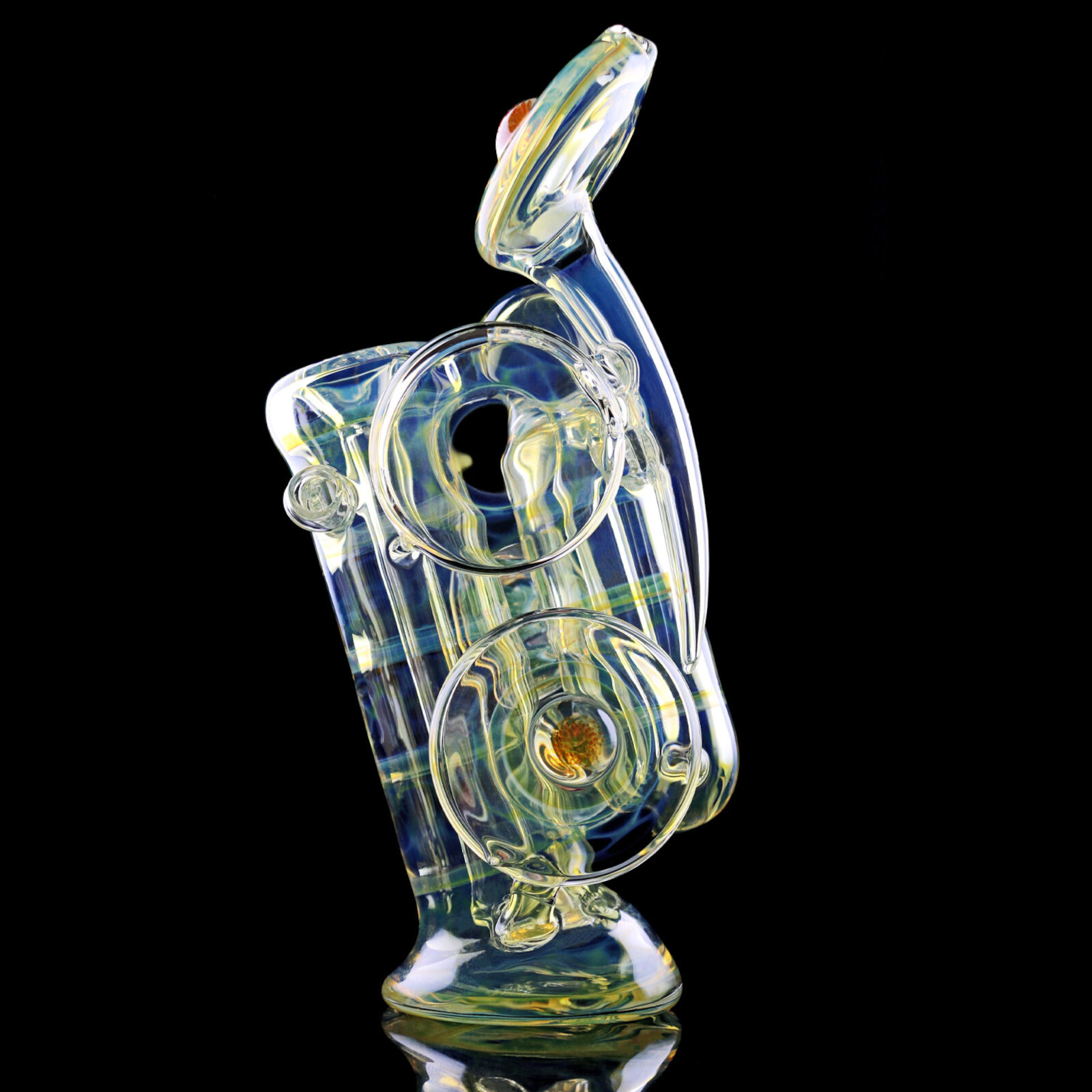 So Icy Set | Fumed Bubbler, Pipe and Pendant So Icy Set | Fumed Bubbler, Pipe and Pendant