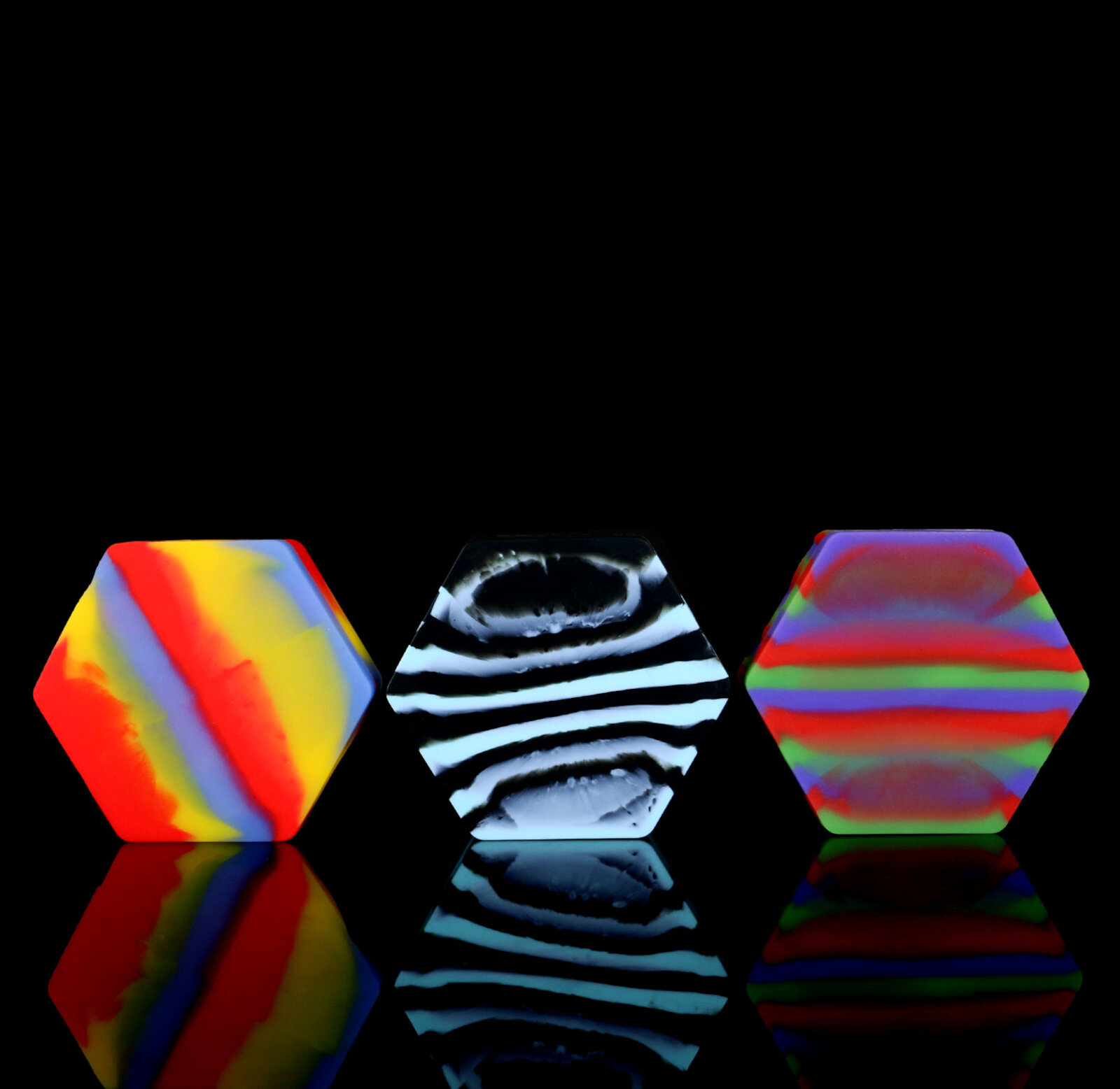 Silicone Can for Dabs "Hexagon" | 110ml 8-Compartment
