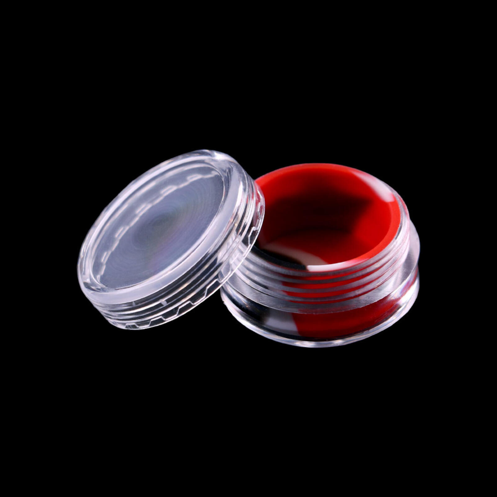 Plastic jar with silicone insert 10ml