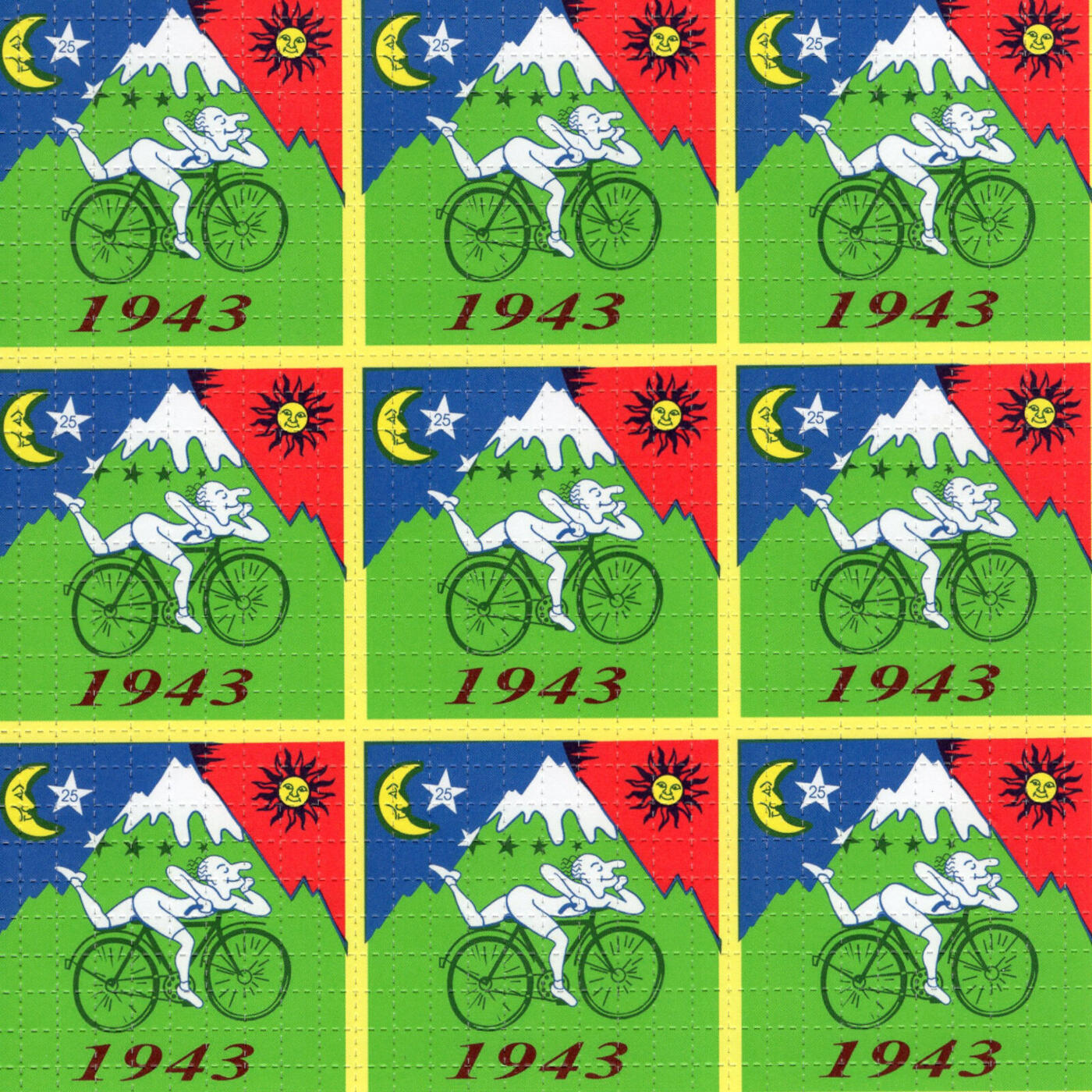Albert Hofmann | 1943 Bike Ride | Green | 9 Panel