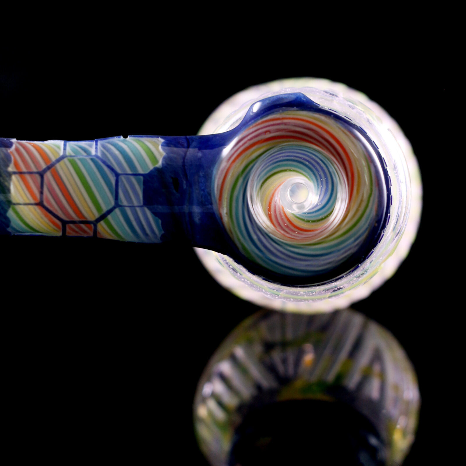 Sandblasted Rainbow Hammer Bubbler