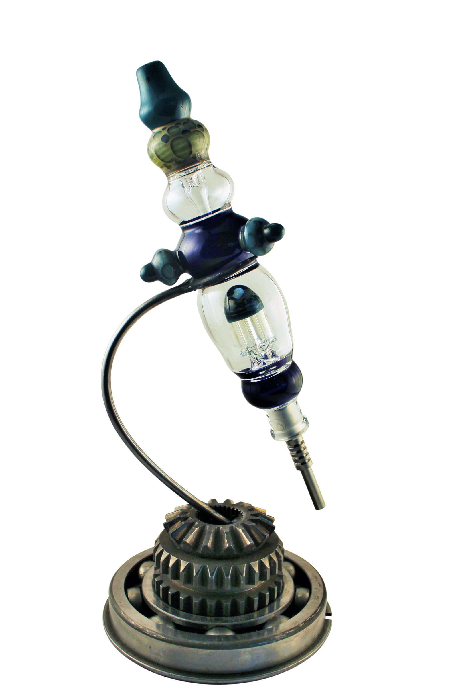 Nectar Collector | XXL Nektar-Kollektor | Cobalt Aqua mit massivem Standfuss
