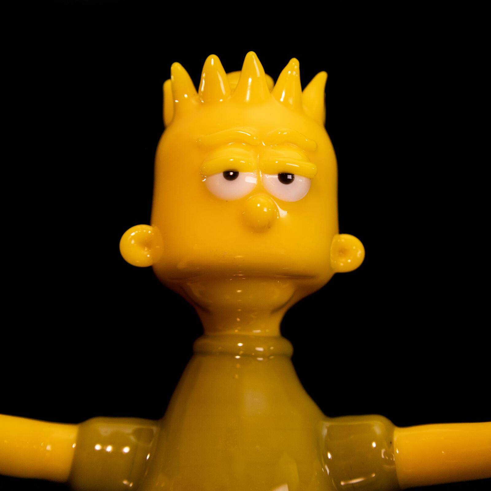Bart Simpson Dab Rig mit Joint und Carb Cap
