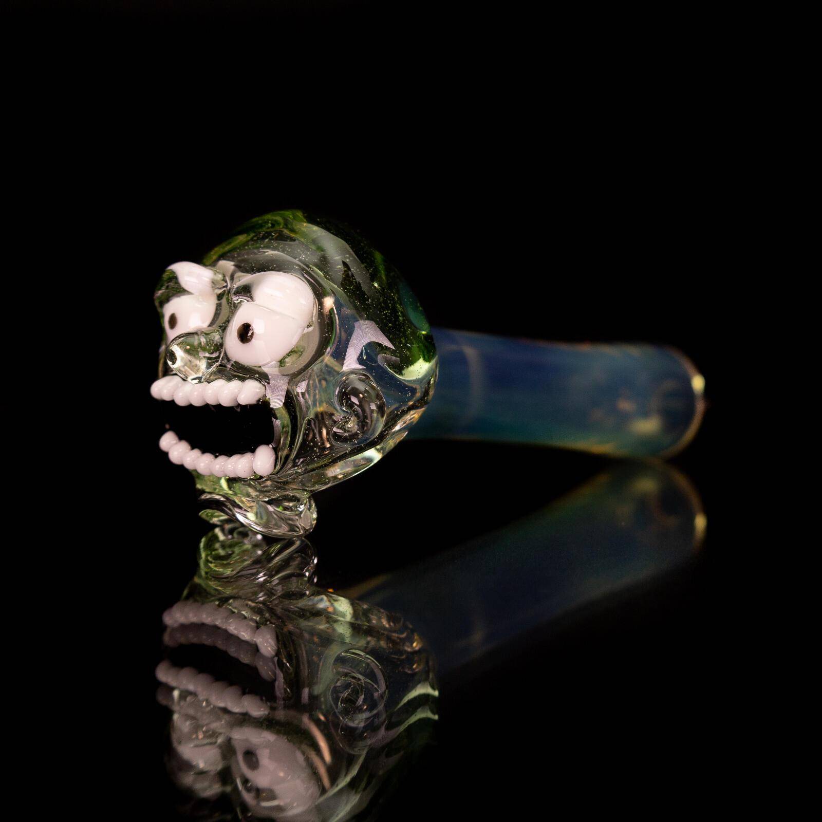 Rick & Morty | Clear & Green Morty Spoon Pipe