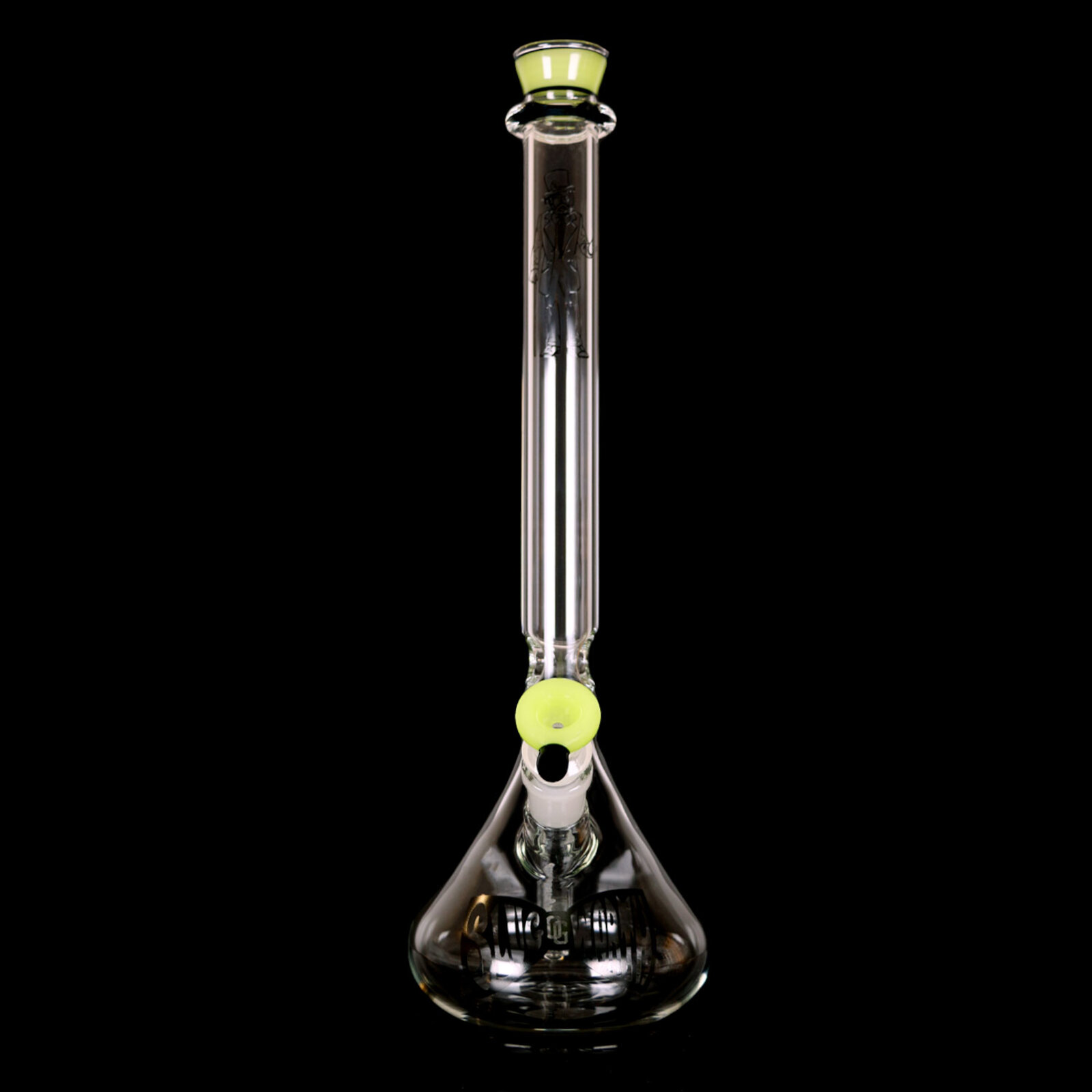 Green Beaker Glass Bong