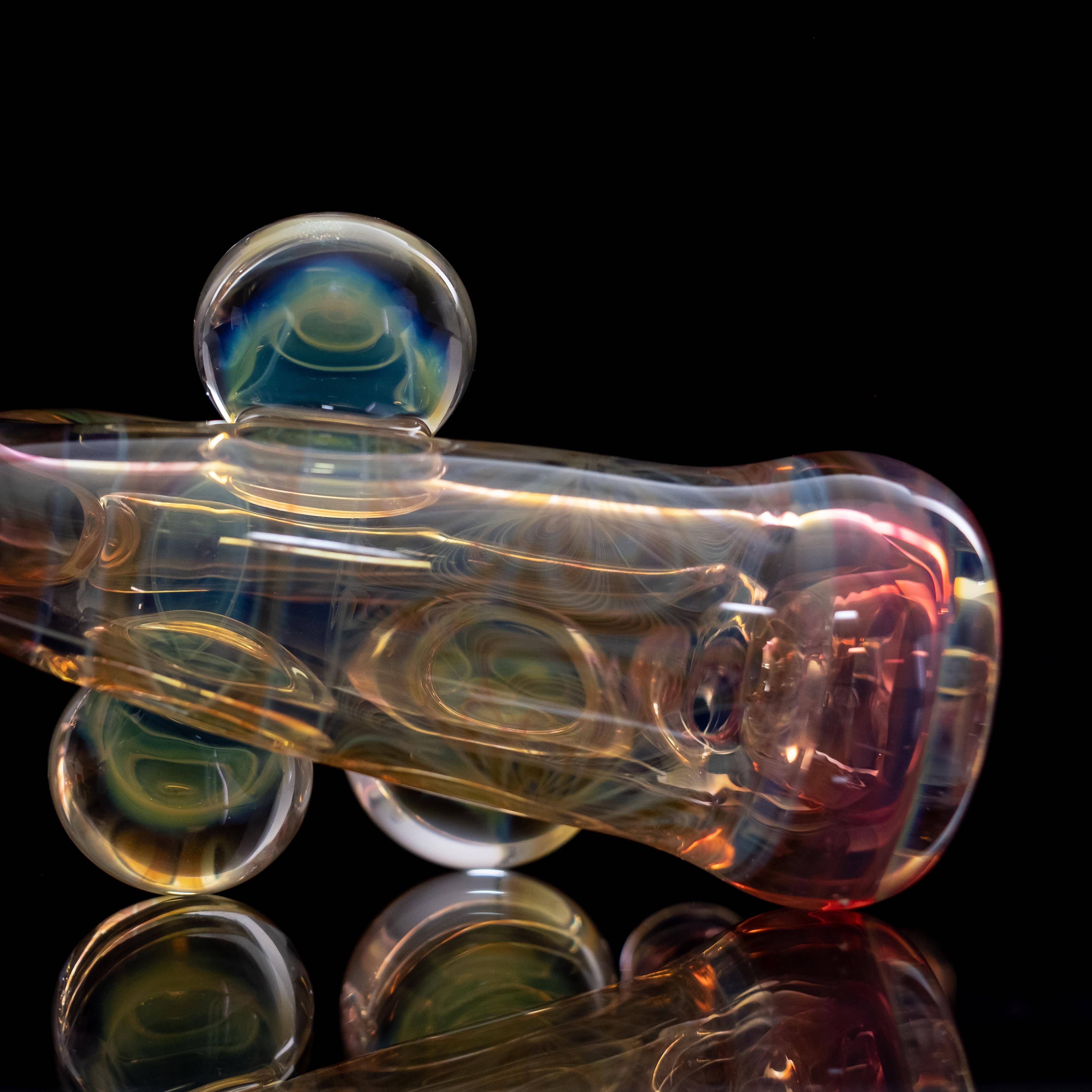 Fumed Sherlock Pipe with Marbles