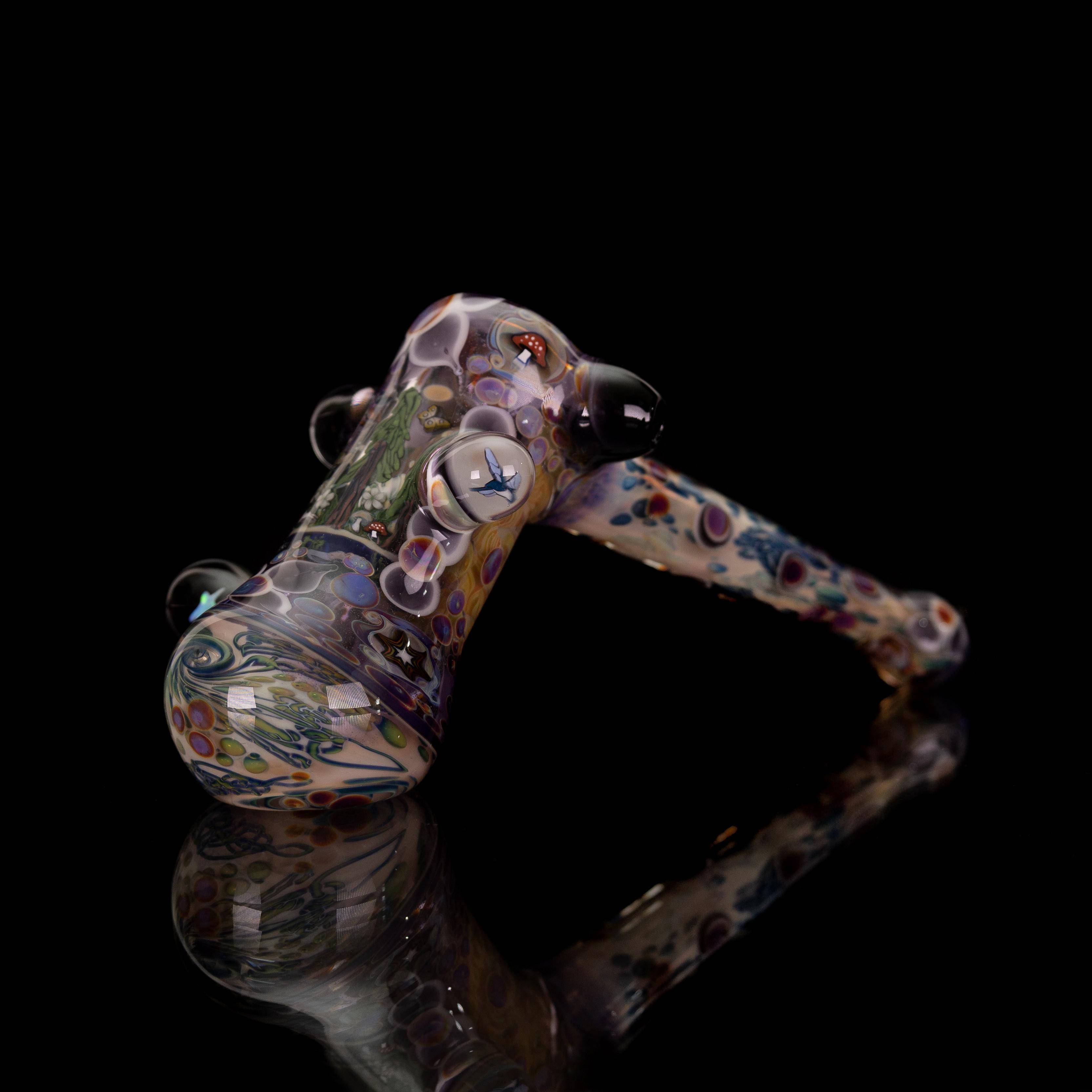 Forest Hammer Pipe with Opal
