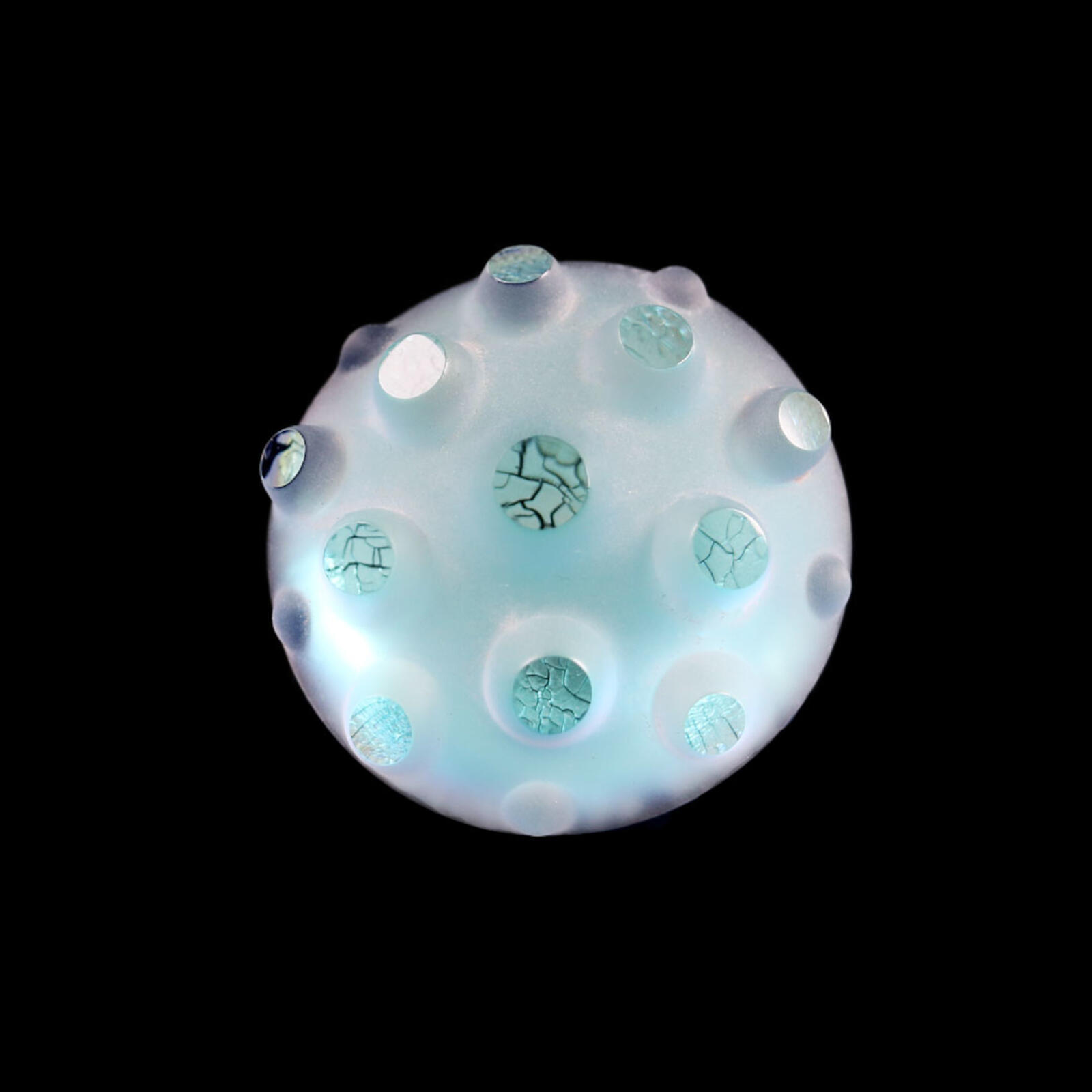 div. Frosted Dichroic Nodule Spinner Carb Caps