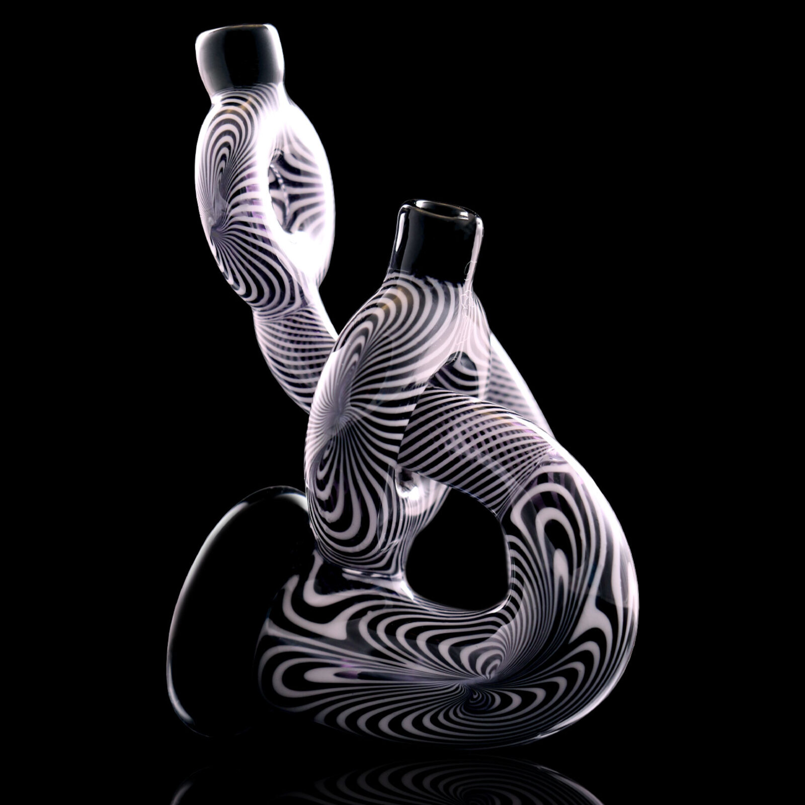 Black and White Sherlock Glass-Pipe